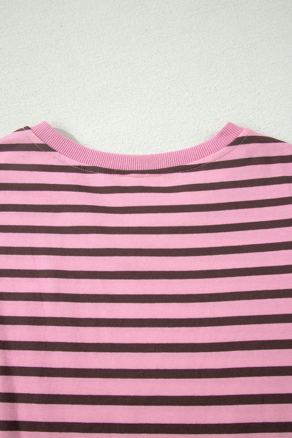 Rosy Stripe Puff Sleeve Top