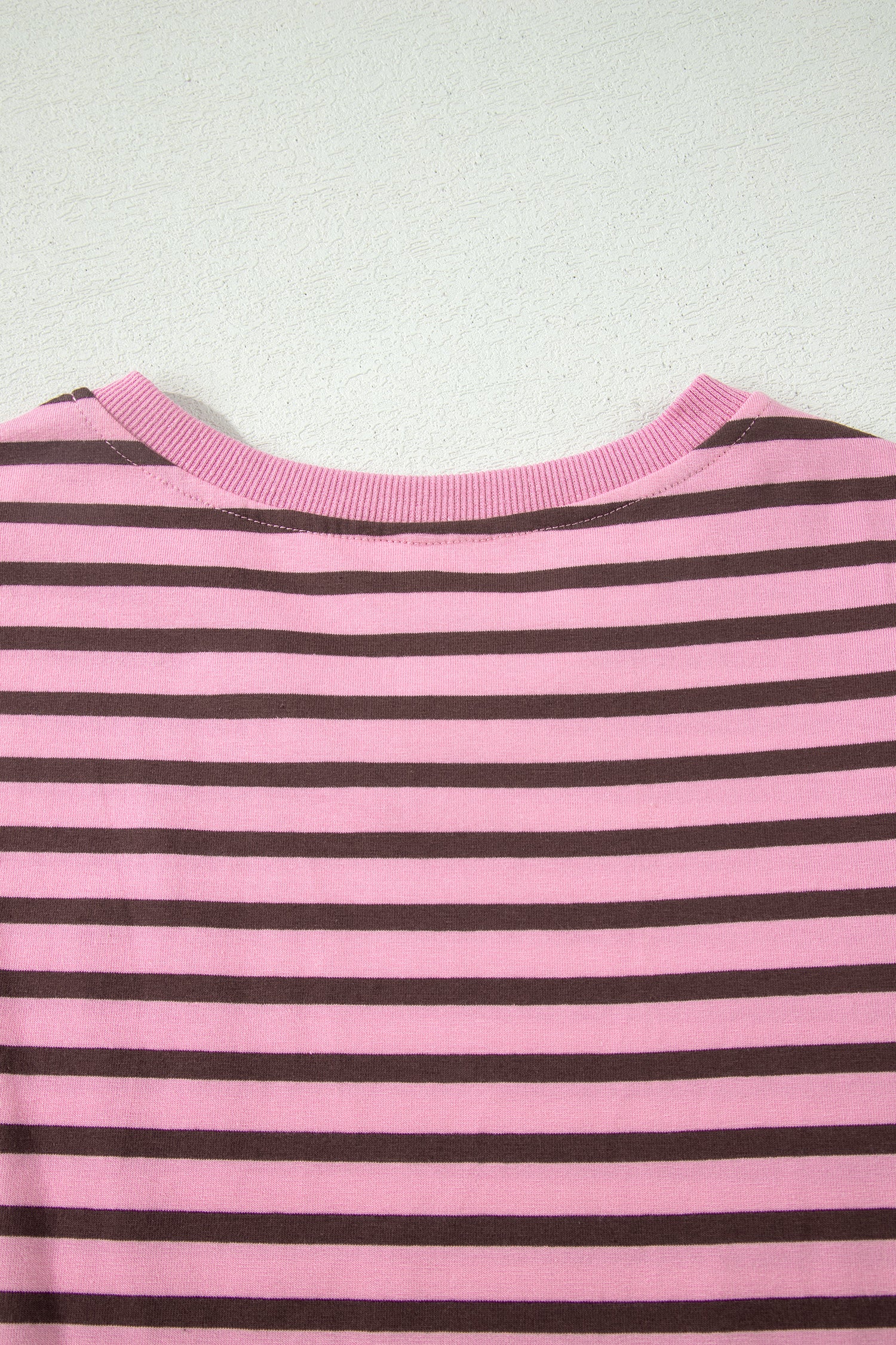 Rosy Stripe Puff Sleeve Top