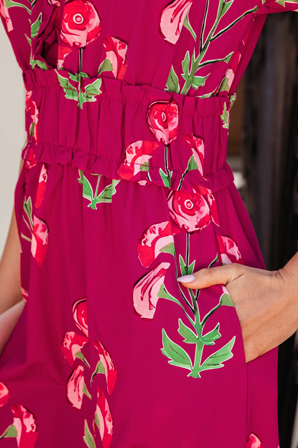 Sarai Ruby Garden Dress