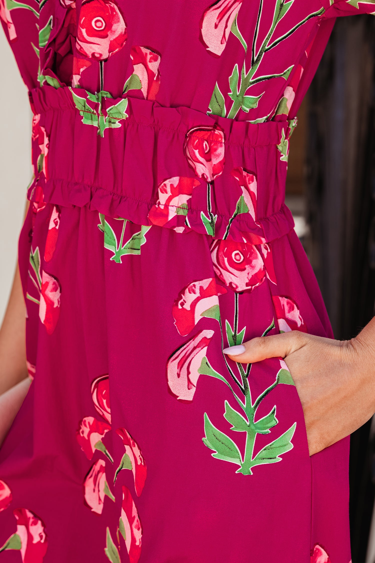 Sarai Ruby Garden Dress