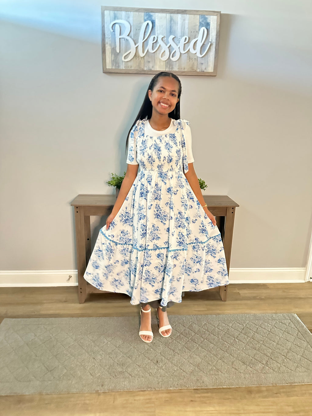 Sharon Blue Dress
