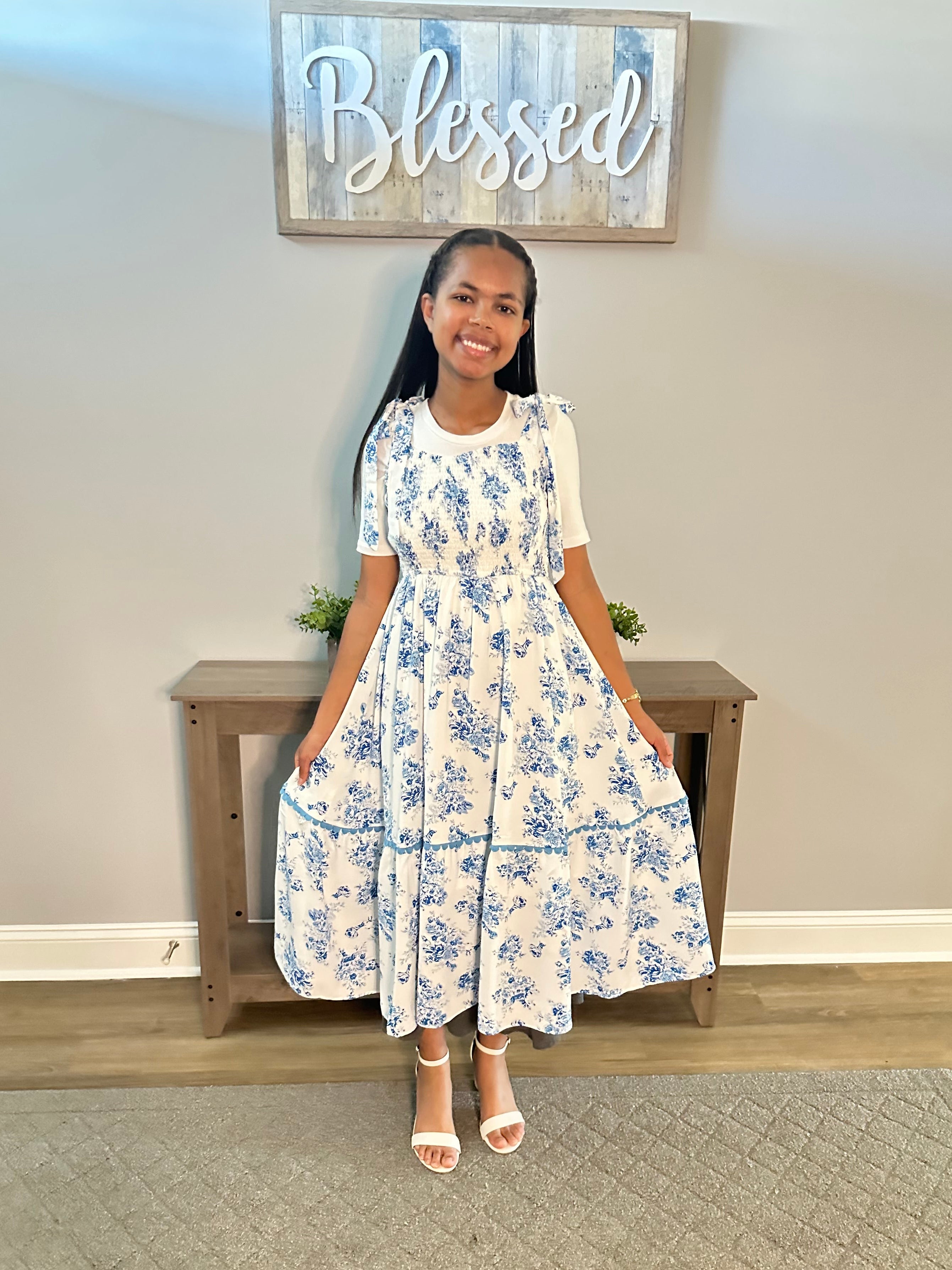 Sharon Blue Dress