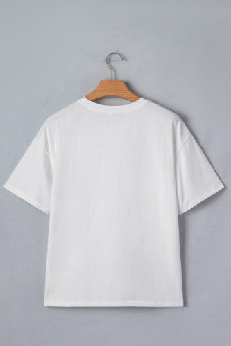 Basic Tee with Printed Pocket