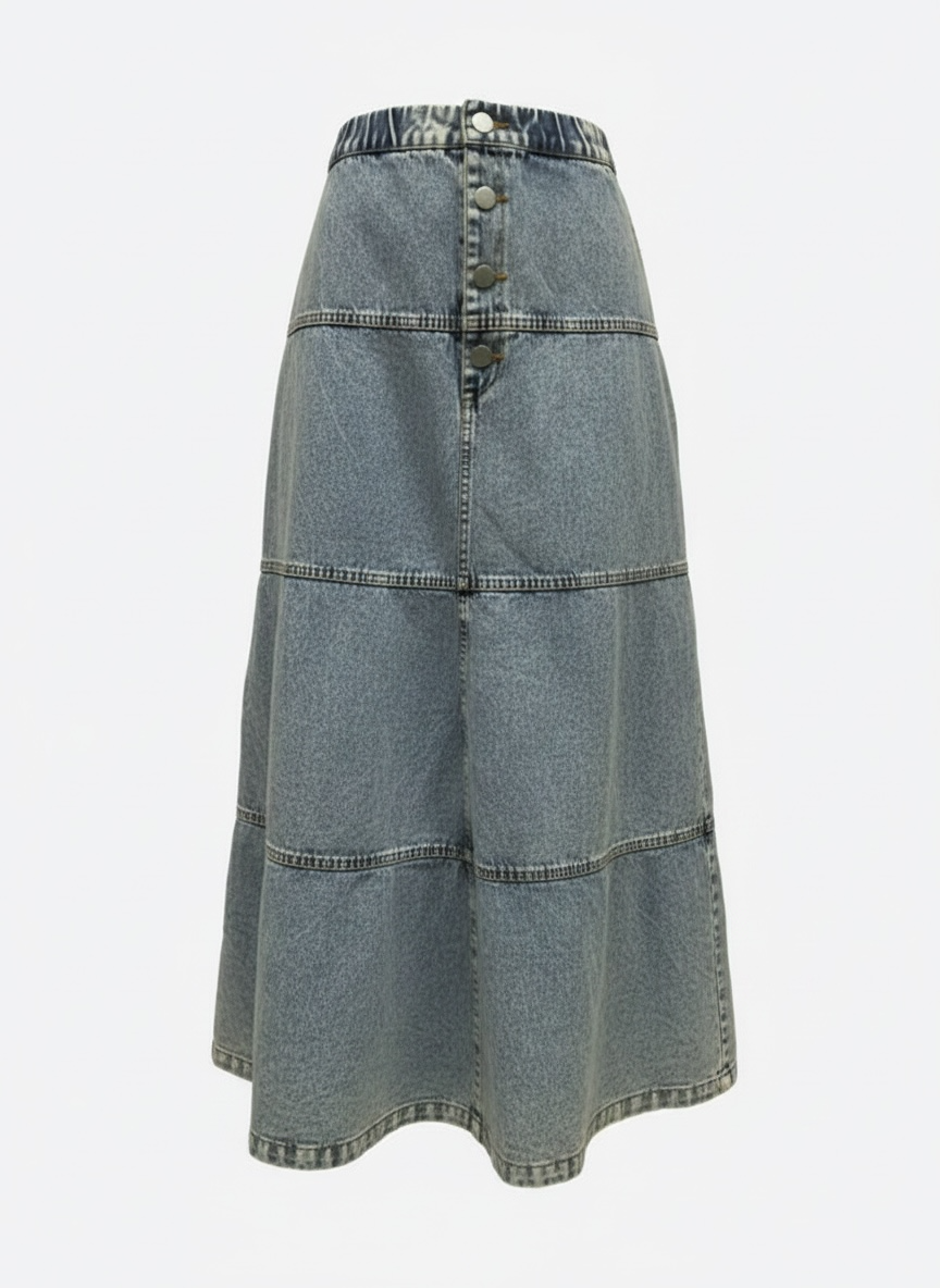 Blessed Denim Skirt
