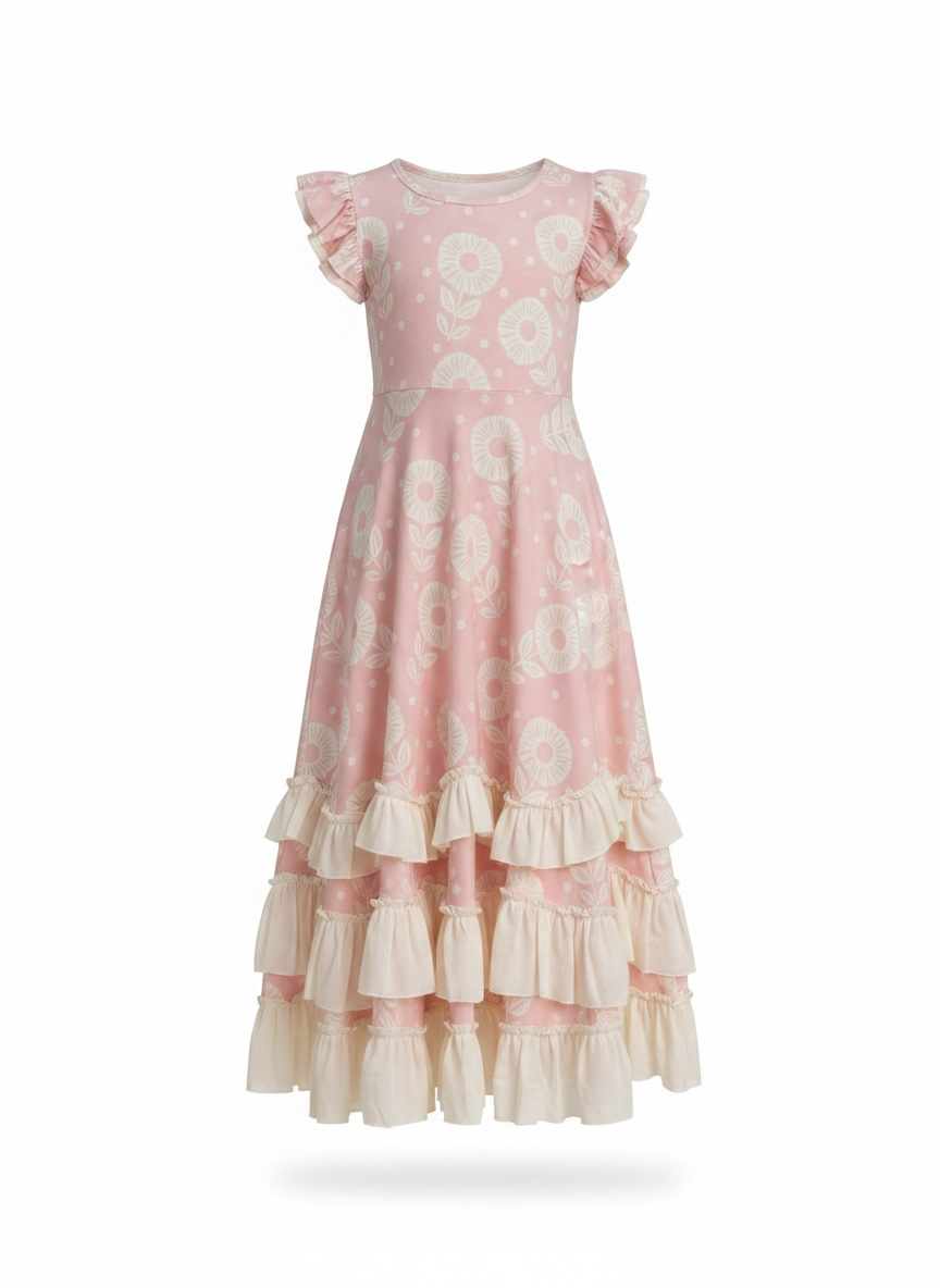 Little Grace Pink Daisy Dress