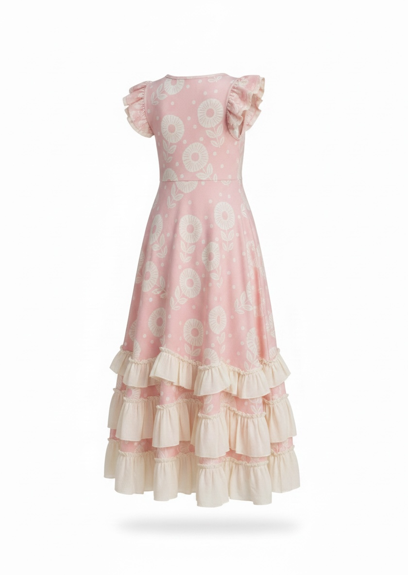 Little Grace Pink Daisy Dress