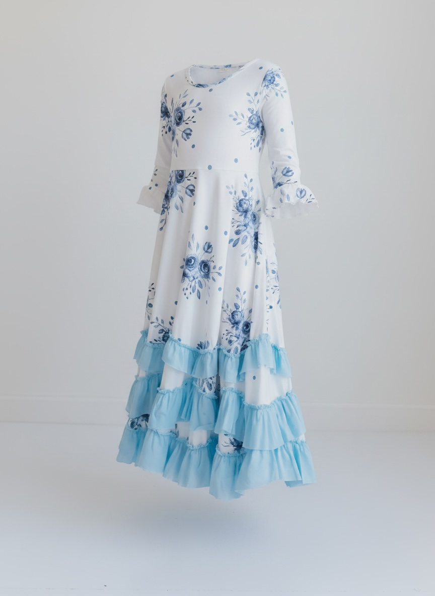 Little Grace Blue Blossom Dress