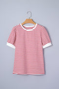 Ruby Stripe Puff Sleeve Top