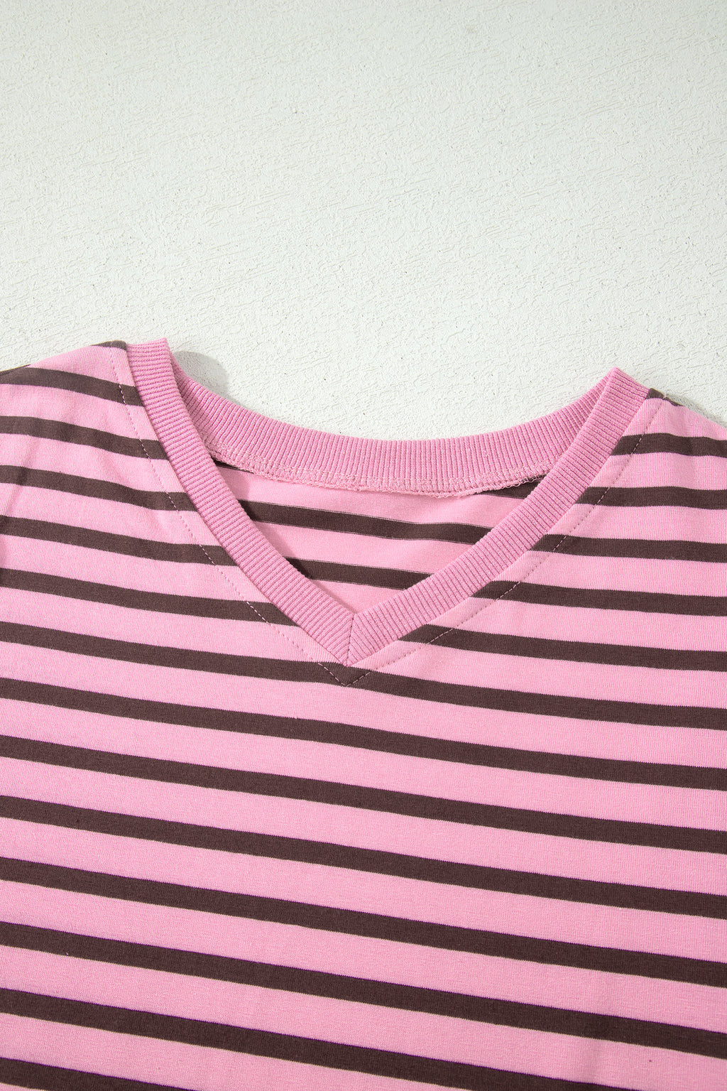 Rosy Stripe Puff Sleeve Top