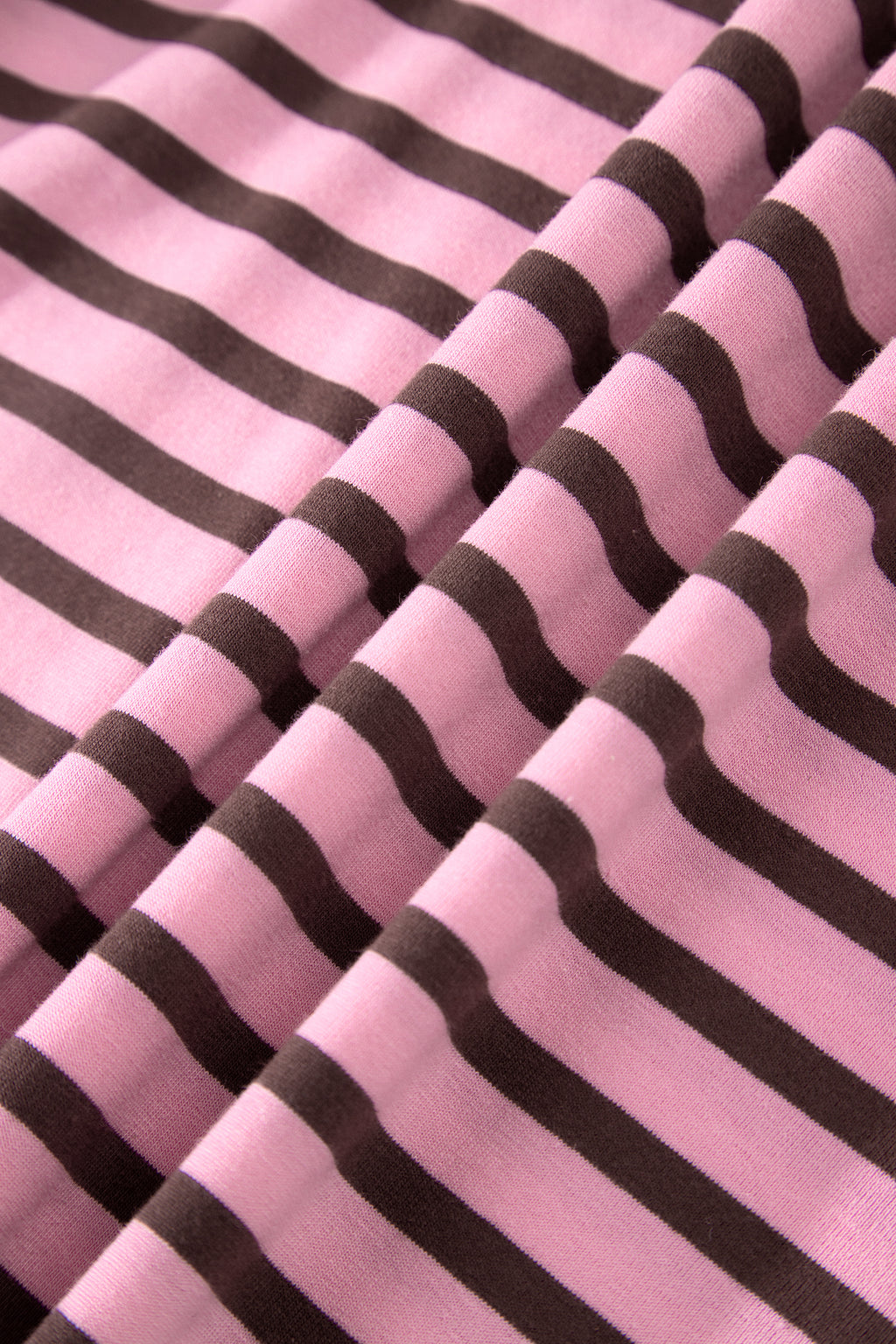 Rosy Stripe Puff Sleeve Top